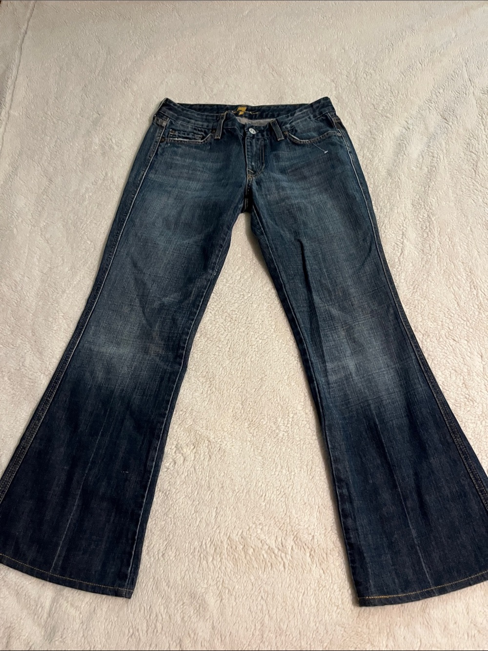 7 For All Mankind Dark Wash Flare Jeans